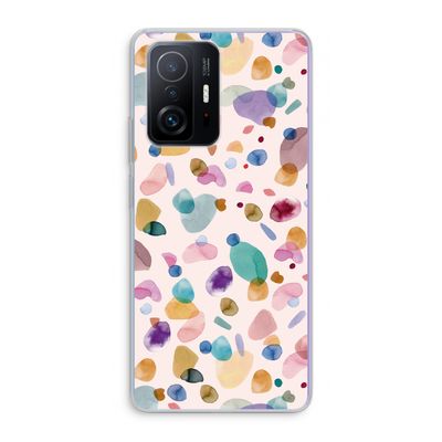 Terrazzo Memphis Pink: Xiaomi 11T Transparant Hoesje