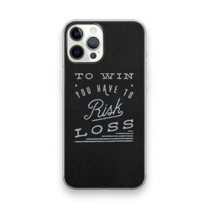 Risk loss: iPhone 12 Pro Max Transparant Hoesje