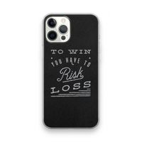 Risk loss: iPhone 12 Pro Max Transparant Hoesje
