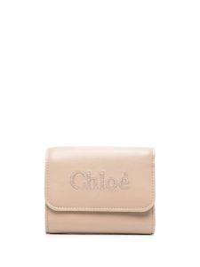 Chloé small Sense leather wallet - Tons neutres