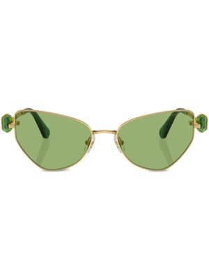 Swarovski Eyewear lunettes de soleil à monture papillon - Or