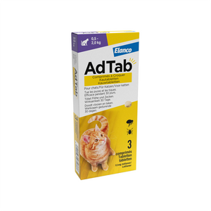 AdTab Kat 12 mg - 0,5-2 kg - 3 tabletten