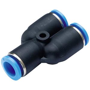 TRU COMPONENTS Y-connector PW6-4 Buis-Ø: 6 mm, 4 mm 1 stuk(s)