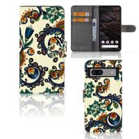 Wallet Case Google Pixel 7A Barok Flower | Portemonnee hoesje
