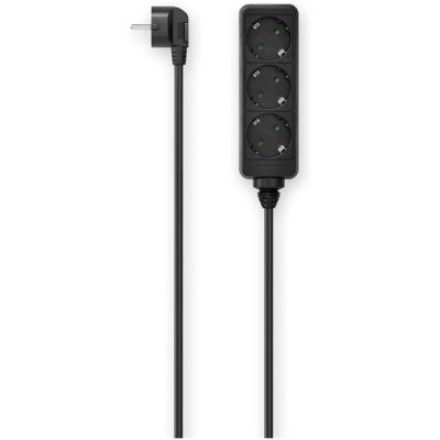 Hama Stekkerdoos, 3-voudig, 1,4 m Kabel Zwart Hama Stekkerdoos, 3-voudig, 1,4 m Kabel Zwart