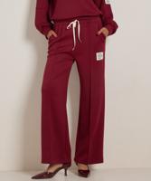 wide fit broek met label wide fit broek met label