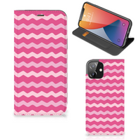 iPhone 12 | iPhone 12 Pro Hoesje met Magneet Waves Pink
