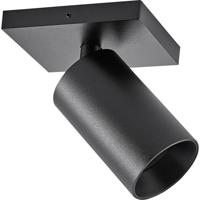 Deko Light 348246 Can Tilt eckig, 1x 7,5 W GU10, Schwarz Plafondopbouwarmatuur GU10 7.5 W Zwart
