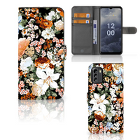 Hoesje voor Nokia G60 Dark Flowers - thumbnail