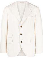 Brunello Cucinelli blazer à simple boutonnage - Tons neutres