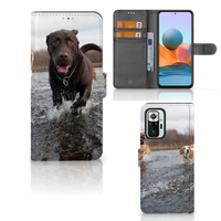 Xiaomi Redmi Note 10 Pro Telefoonhoesje met Pasjes Honden Labrador - thumbnail