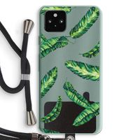 Lange bladeren: Pixel 5a 5G Transparant Hoesje met koord