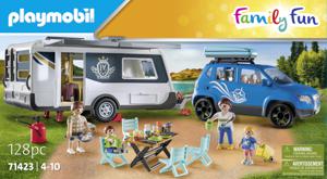 PlaymobilÂ® Family fun 71423 stacaravan met auto