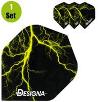 Designa Lightning Dartflights - Geel