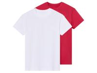 pepperts! Set van 2 kinder T-shirts (Wit/rood, 134/140)