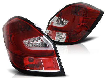 Tuning-Tec Achterlichten SKODA FABIA II 07-06 14 ROOD HELDER LED STRIP Tuning-Tec Achterlichten SKODA FABIA II 07-06 14 ROOD HELDER LED STRIP