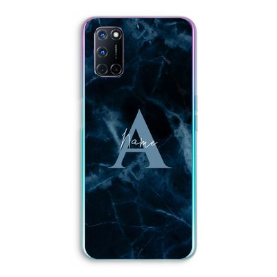 Midnight Marble: Oppo A72 Transparant Hoesje