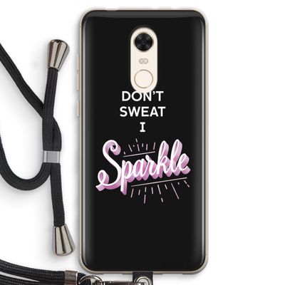 Sparkle quote: Xiaomi Redmi 5 Transparant Hoesje met koord