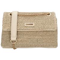 Charm London Rieten Crossbody Schoudertasje Paris Zand