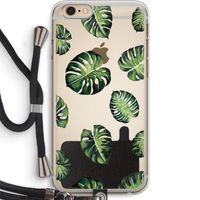 Tropische bladeren: iPhone 6 PLUS / 6S PLUS Transparant Hoesje met koord