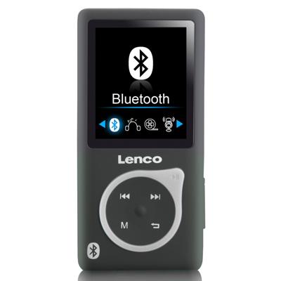 LENCO XEMIO-768 GREY - MP3/MP4 speler met Bluetooth® incl. 8GB micro SD kaart - Grijs