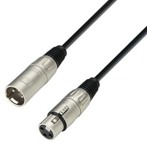 Adam Hall K3MMF0300 XLR Verbindingskabel [1x XLR-bus - 1x XLR-stekker] 3.00 m Zwart