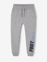 Joggingbroek voor jongens maxi typo gemêleerd grijs