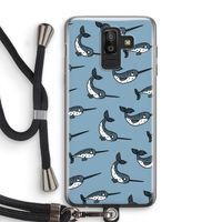 Narwhal: Samsung Galaxy J8 (2018) Transparant Hoesje met koord