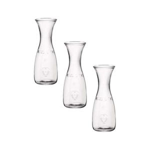 Pasabache water karaffen van 0,5 liter - Set van 5x stuks - glas - transparant - Sapkannen/waterkann