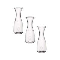 Pasabache water karaffen van 0,5 liter - Set van 5x stuks - glas - transparant - Sapkannen/waterkann