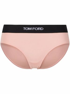 TOM FORD culotte à logo imprimé - Rose