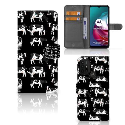 Motorola Moto G10 | G20 | G30 | Telefoonhoesje | Met pasjeshouder | Koetjes