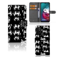 Motorola Moto G10 | G20 | G30 | Telefoonhoesje | Met pasjeshouder | Koetjes