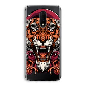 Tiger and Rattlesnakes: OnePlus 7 Transparant Hoesje