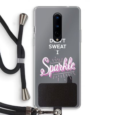 Sparkle quote: OnePlus 8 Transparant Hoesje met koord