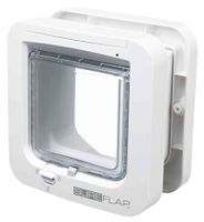 SUREFLAP 4-WEG HUISDIERLUIK MET MICROCHIPHERKENNING WIT 21X21 CM - thumbnail