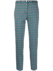 Seventy pantalon slim à fleurs - Bleu