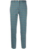 Seventy pantalon slim à fleurs - Bleu