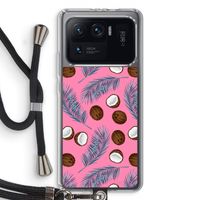 Kokosnoot roze: Xiaomi Mi 11 Ultra Transparant Hoesje met koord