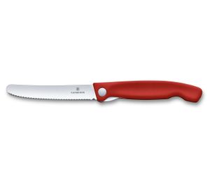 Victorinox Swiss Classic tomatenmes inklapbaar - 11cm - kartel - rood