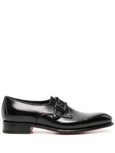 Santoni chaussures oxford Carter One en cuir verni - Noir