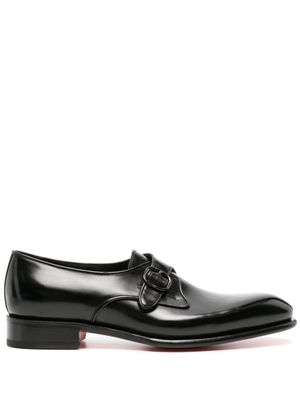 Santoni chaussures oxford Carter One en cuir verni - Noir