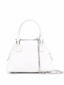 Maison Margiela mini sac cabas 5AC en cuir - Blanc