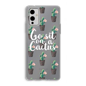 Cactus quote: OnePlus 9 Transparant Hoesje