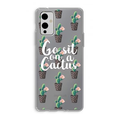 Cactus quote: OnePlus 9 Transparant Hoesje
