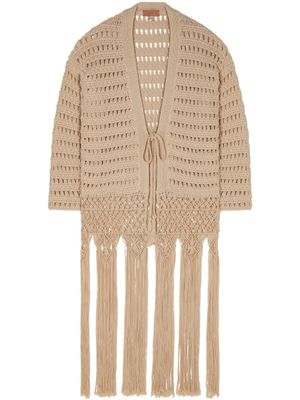 Alanui cardigan Love Letter To India - Tons neutres