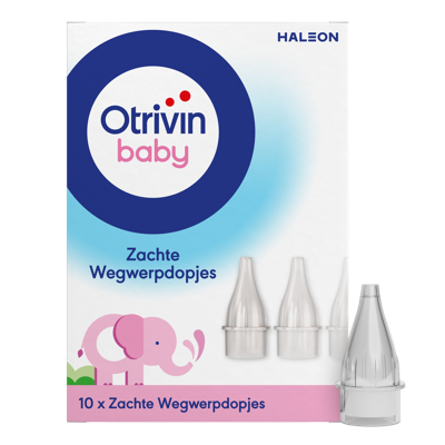 Otrivin Baby Wegwerpdopjes bij Otrivin Baby Aspirator neusjesreiniger