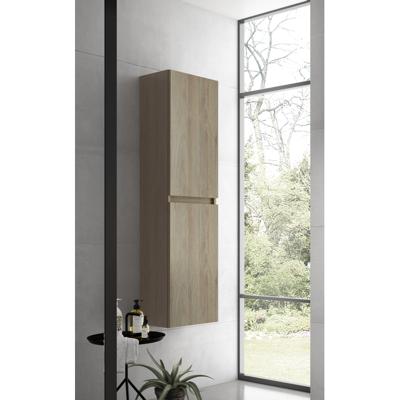 Saniclass Chaci Hoge Kast - 140x35x27cm - 2 deuren - eiken 84486