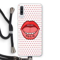 Yolo Denise: Samsung Galaxy A70 Transparant Hoesje met koord