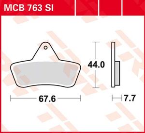 TRW Remblokken, en remschoenen voor de moto, MCB763SI Sinter offroad